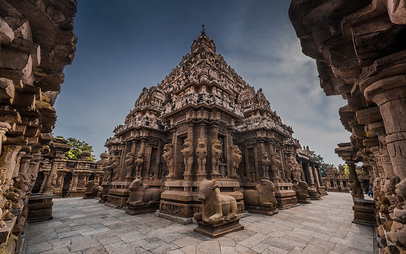 Kailasanathar temple, Kanchipuram, Hindu temple, old temple, evening,  landmark, HD wallpaper | Peakpx