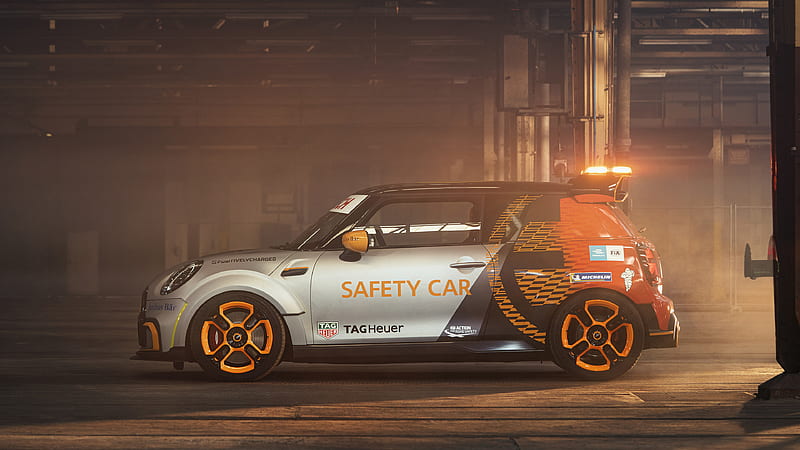 2021 Mini Electric Pacesetter, Cooper, Hatch, Safety Car, HD wallpaper