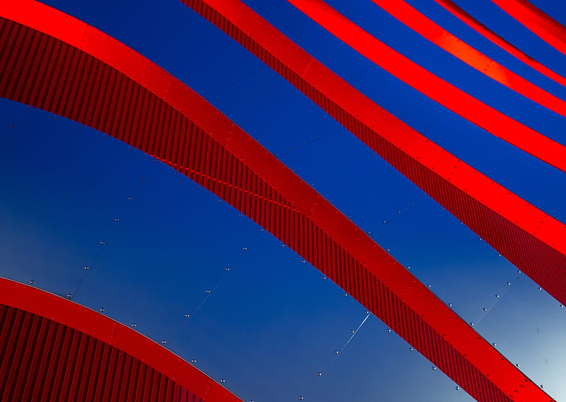 Urban Colors Petersen Automotive Museum , shapes, abstract, graphy, HD wallpaper