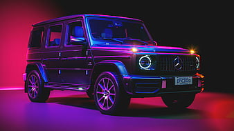 Mercedes Benz G 63 Black, mercedes-benz, carros, behance, HD wallpaper