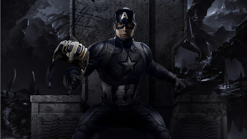 Captain America Endgame , captain-america, superheroes, digital-art, artwork, behance, HD wallpaper
