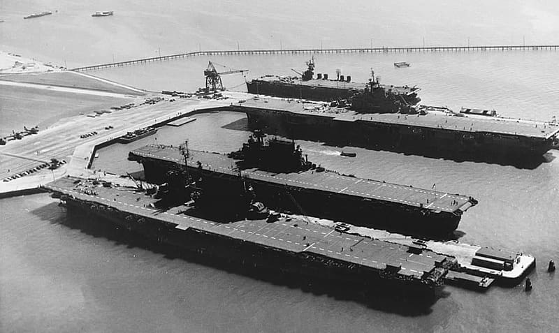 USS Saratoga (CV-3), USS Saratoga CV-3, USS, USS Enterprise CV-6, warship, Aircraft carrier, USS San Jacinto CVL-30, USS Hornet CV-12, HD wallpaper