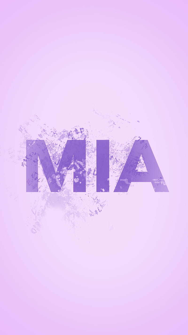 MIA, Sinead, “mia” ”name” ”purple” ”violet” ”grunge” ”typography” ”word art” ”ink” ”paint” ”personalised” 