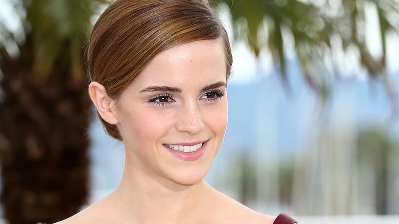 Emma Watson Smiley Face Celebrities, HD wallpaper