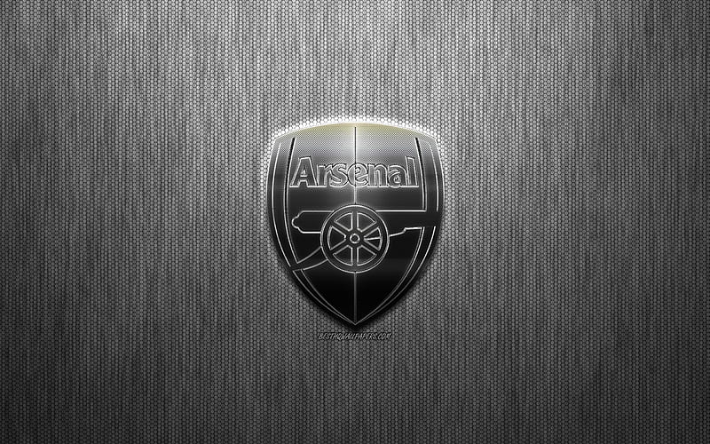 Arsenal F.C., metal, soccer, arsenal, sport, logo, football, arsenal fc, HD wallpaper