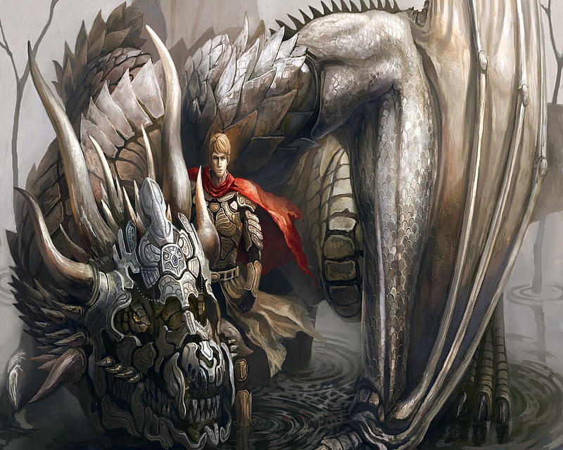 Drake Warriors, dragon, fantasy, HD wallpaper