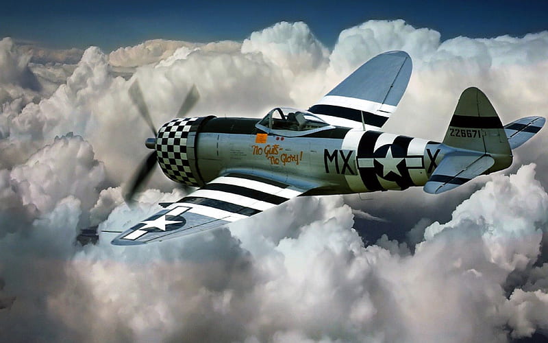 Republic P-47 Thunderbolt 019, fighter, ground attract, republic p 47, manipulation, usaf, thunderbolt Entropy, wwii, p47, HD wallpaper