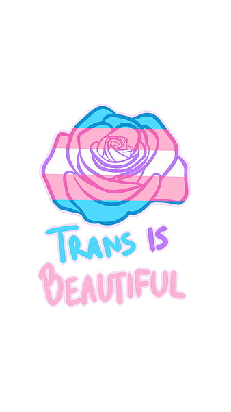 Trans is beautiful, bonito, flower, transgender, HD phone wallpaper