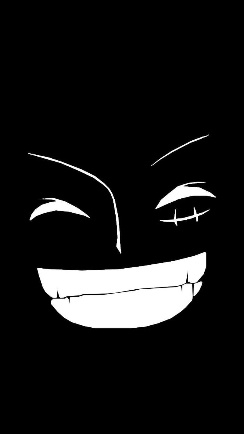 Black Smile, anime smile, anime, smile, HD phone wallpaper | Peakpx