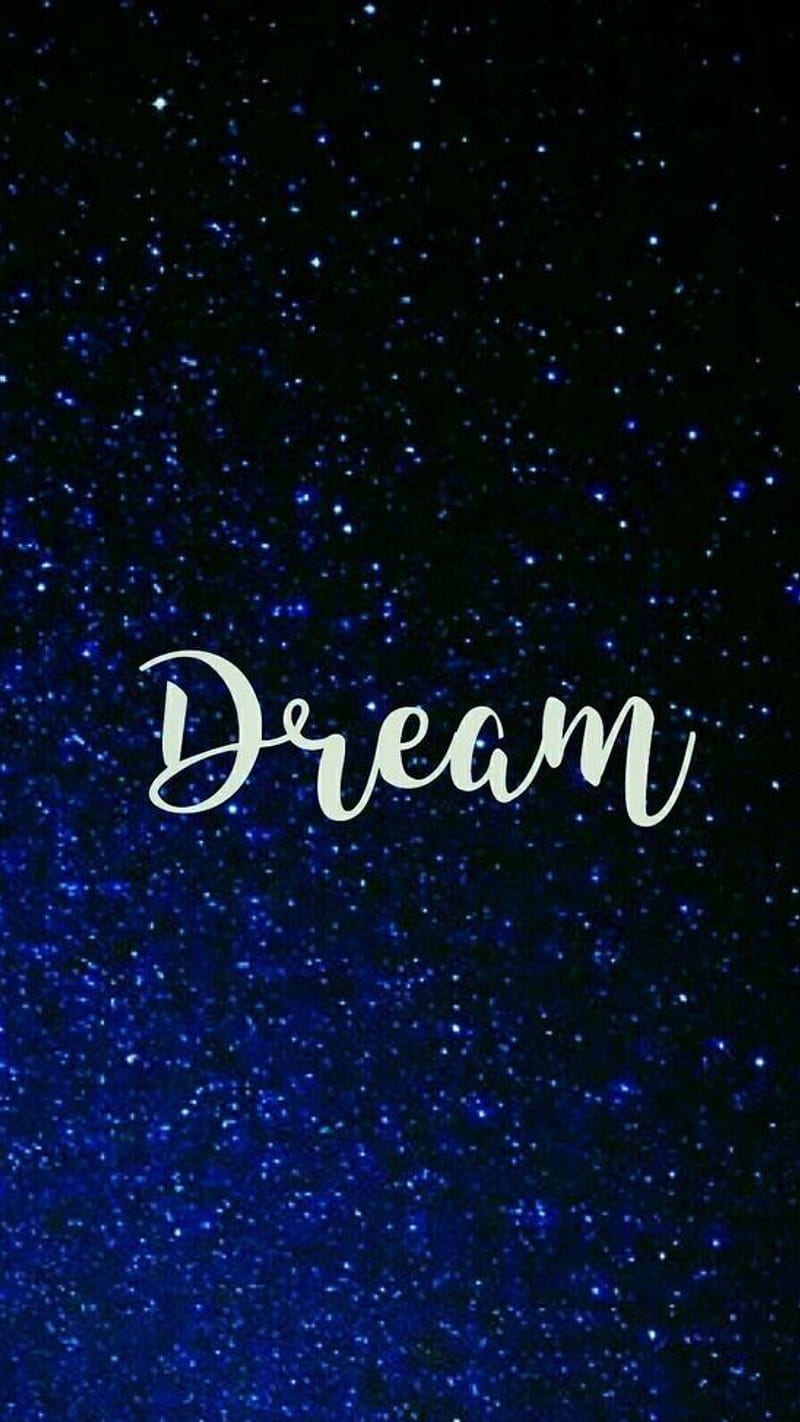 Dream, black, blue, pure, sayings, word, HD phone wallpaper | Peakpx