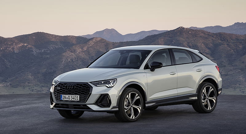 2020 Audi Q3 Sportback (Color: Dew Silver) - Front Three-Quarter, car ...