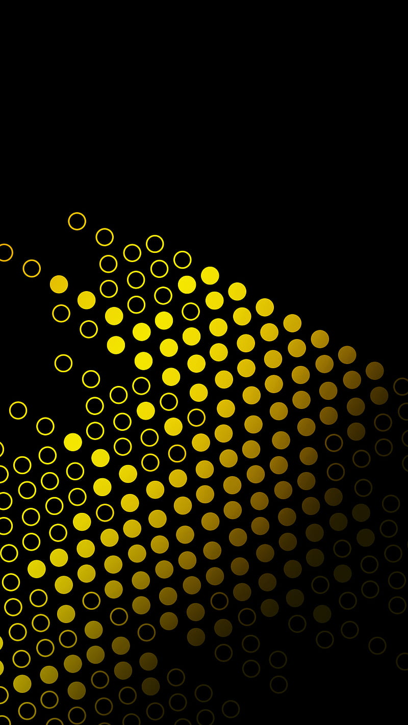 DOTS, abstract, orange, red, yellow, HD phone wallpaper
