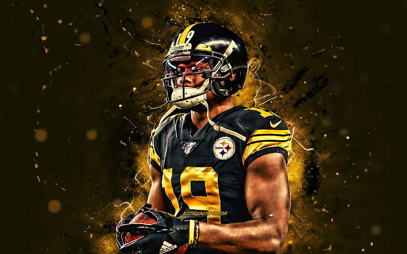 JuJu SmithSchuster Pittsburgh Steelers  Designing Sport  Nfl football  art Football poster Sport poster design