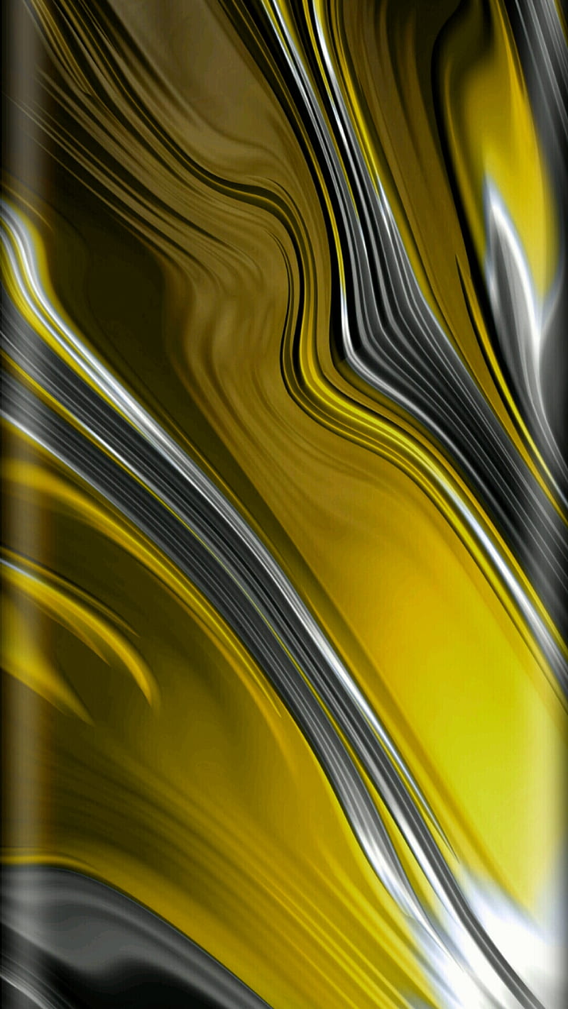 Black And Yellow | Yellow Abstract Wallpaper Download | MobCup
