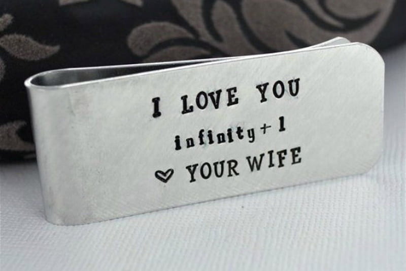 Your Wife, infinity, black and white, siempre, always, wife, gift, i love you, HD wallpaper