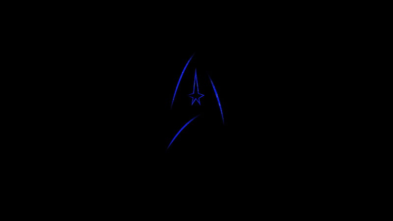 Star Trek Logo Minimal , star-trek, tv-shows, dark, black, minimalism, minimalist, logo, HD wallpaper