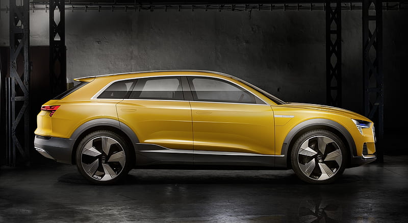 2016 Audi h-tron quattro SUV Concept (Color: Citrine Yellow) - Side , car, HD wallpaper