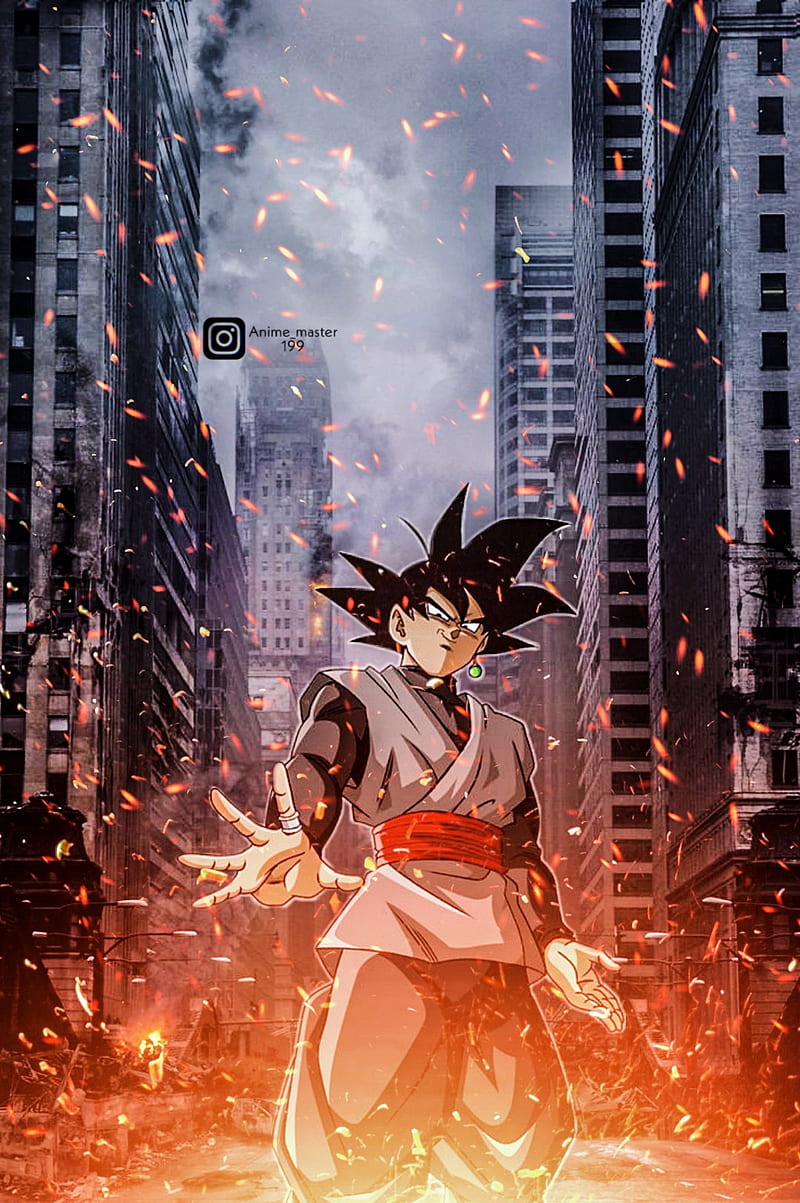 Goku black, goku aesthetic, anime, HD phone wallpaper