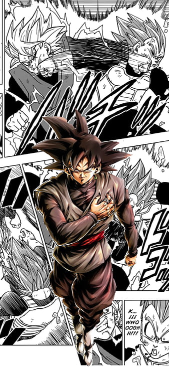 Art Dragon Ball Super Goku and Black Goku Anime Wallpaper 8k HD ID:3435