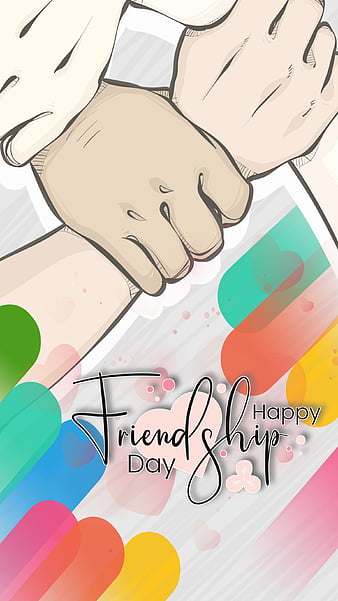 Happy friendship day wallpaper Vector Image  1522228  StockUnlimited