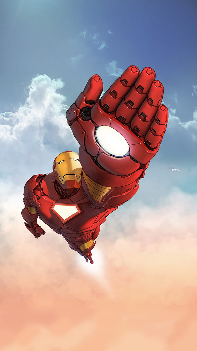 Iron Man, arc reactor, avengers, red, HD phone wallpaper | Peakpx