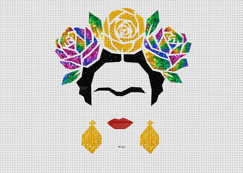 Download Mexican Woman Painter Frida Kahlo Inspired Artwork Wallpaper   Wallpaperscom