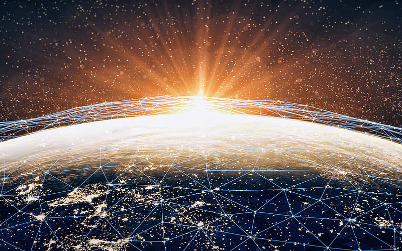 Global network, Earth orbit, network concepts, social networks,  communication, HD wallpaper | Peakpx