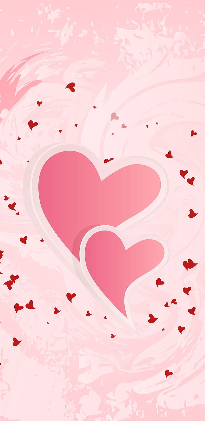 Whipped Hearts, girly, heart, corazones, love, pink, pretty, whipped, HD phone wallpaper