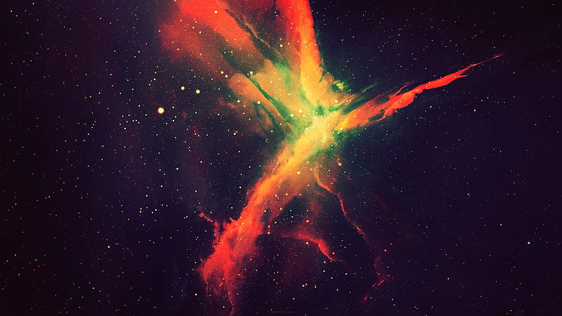 Nebula Galaxy Space Art , nebula, galaxy, digital-universe, space, HD wallpaper