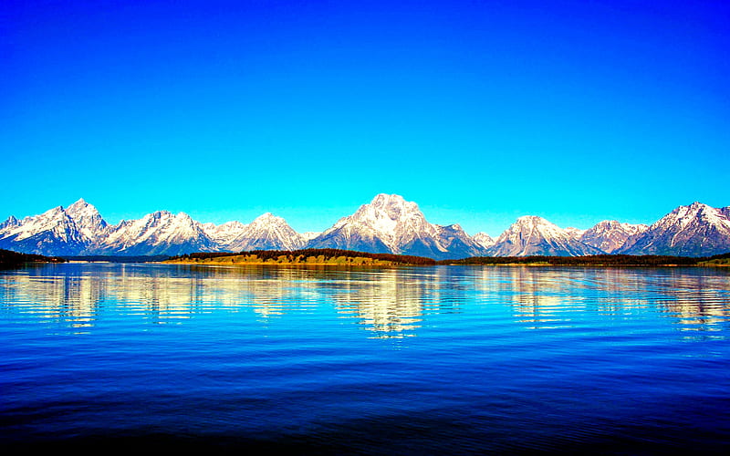 Beautiful blue mountain lake, scenic, panoramic view, bonito, cold,  mountain, HD wallpaper | Peakpx