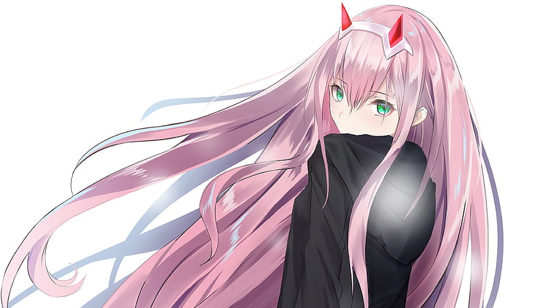 Darling in the franxx pink hair red horn zero two wearing with ...