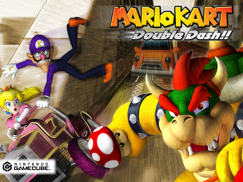 MarioKart Double Dash, gamecube, double dash, mario kart, HD wallpaper