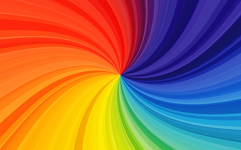 colorful twirl background creative, vortex, rainbow backgrounds, colorful backgrounds, wavy textures, abstract backgrounds, HD wallpaper