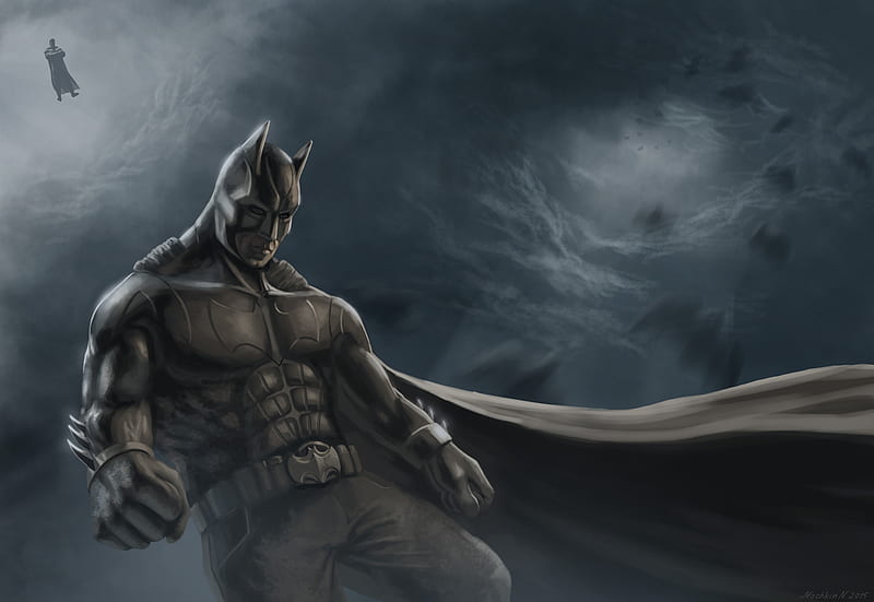 Batman The Dark Knight Fan Artwork, batman, superheroes, artwork, dc-comics, HD wallpaper