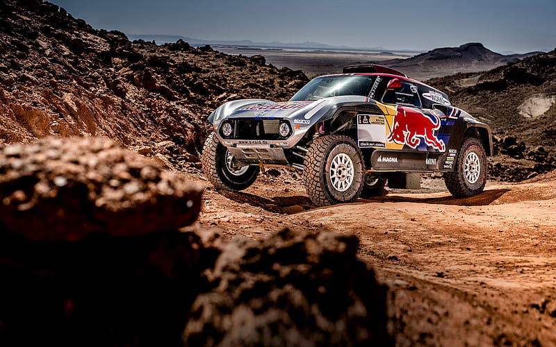 Buggy, MINI John Cooper Works X-Raid, rally car, Dakar Rally 2018, MINI, HD wallpaper