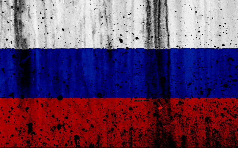 Russian flag grunge, flag of Russia, Europe, Russia, national symbols, Russia national flag, HD wallpaper