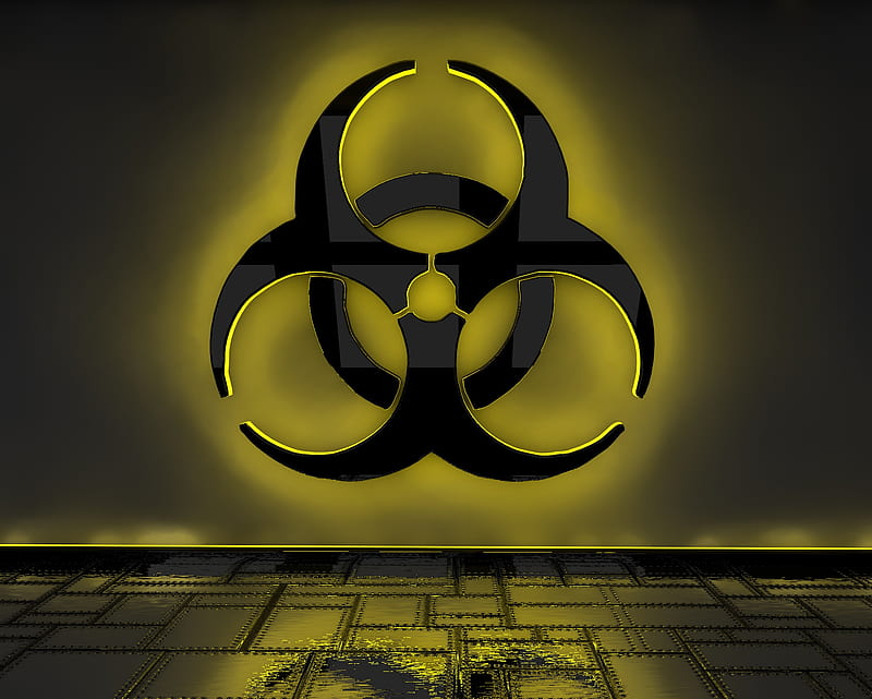radioctive, radioactive, radioactivo, danger, neon, radio, 3d, symbol, ultra, HD wallpaper