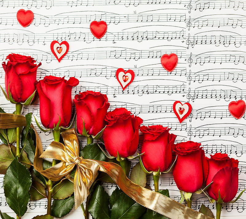 Love, background, love red roses, music, HD wallpaper | Peakpx