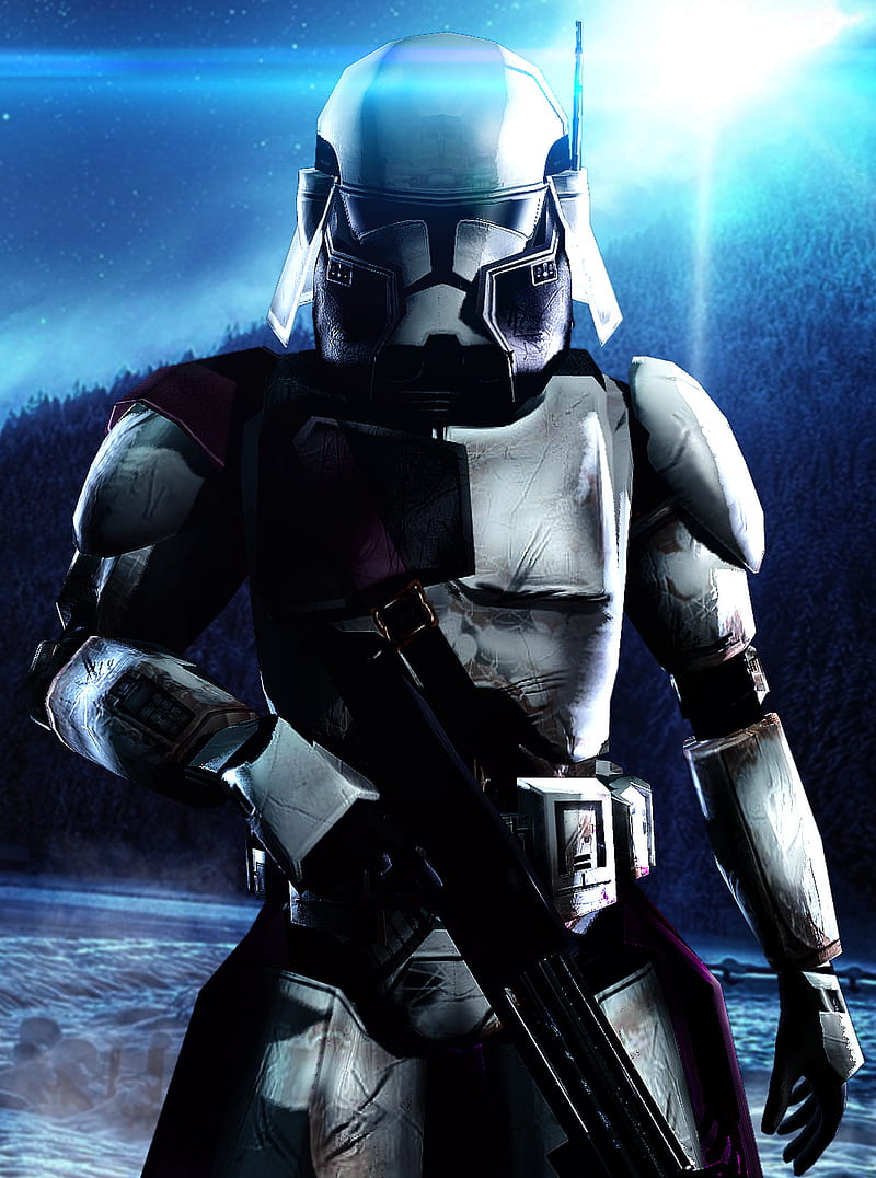 Commander Bacara, clone trooper, star wars, HD phone wallpaper | Peakpx