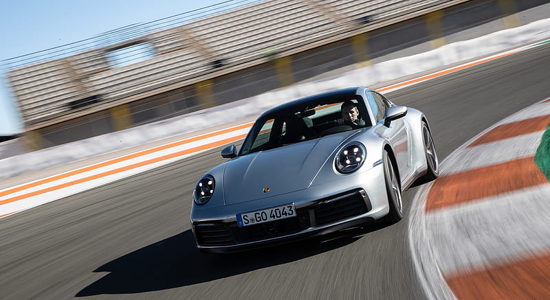 2020 Porsche 911 4S (Color: Agate Grey Metallic) - Front , car, HD wallpaper