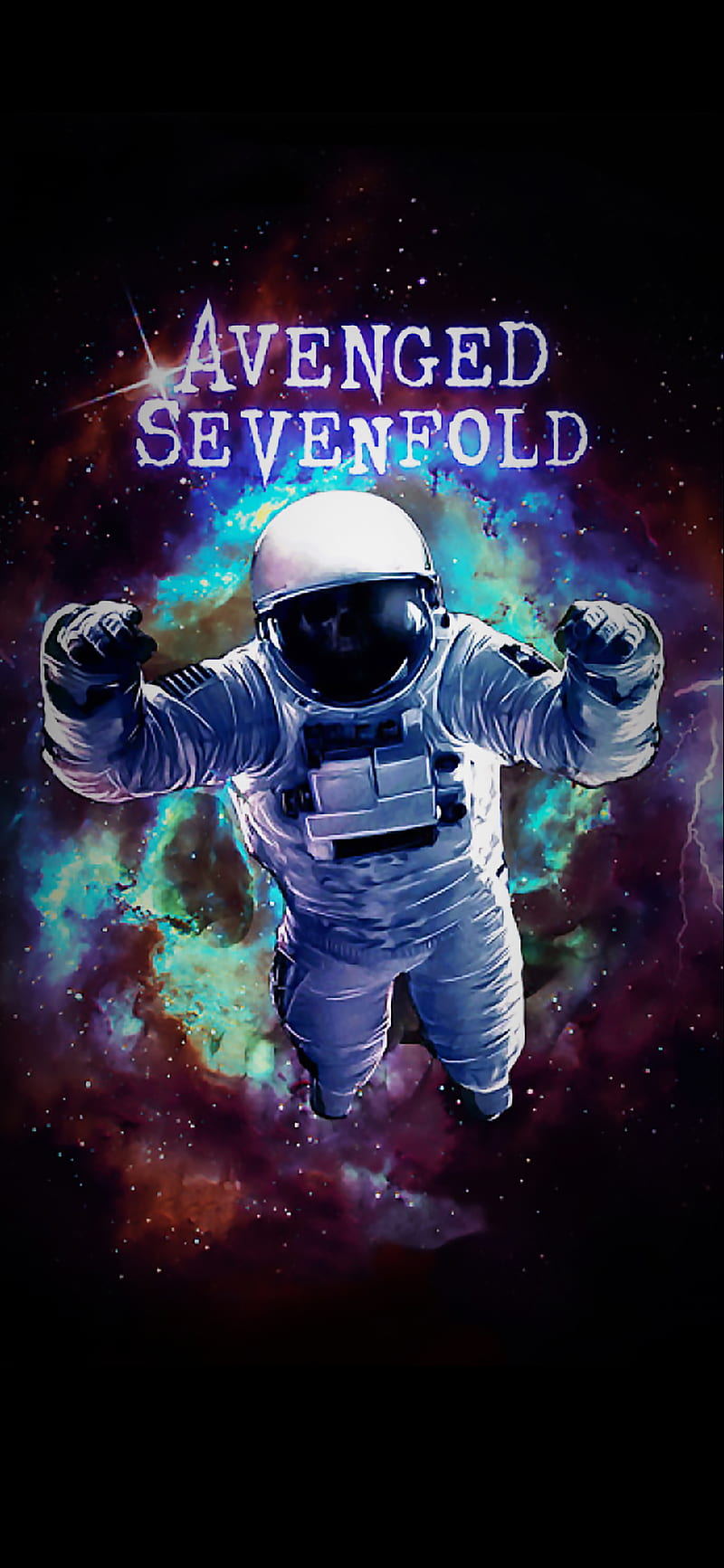 avenged sevenfold, a7x, a7x cover, astronaut, cd cover, space, the stage, HD phone wallpaper
