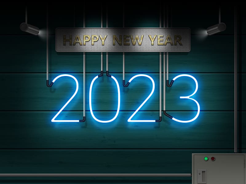 New Year 2023 and Background, Happy New Year 2023, HD wallpaper