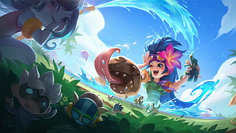 Winterblessed Zoe LoL Skin Splash Art 4K Wallpaper iPhone HD Phone #4281j