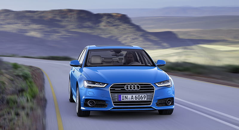 2017 Audi A6 quattro (Color: Hainan Blue) - Front , car, HD wallpaper