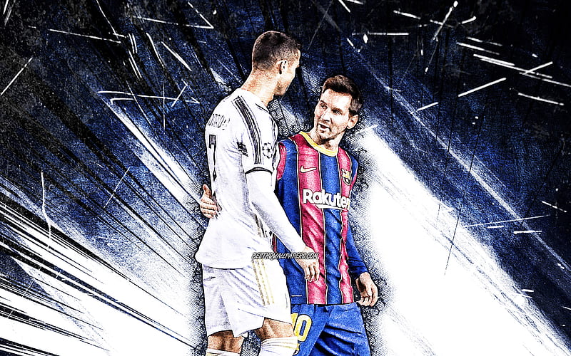 Nghệ thuật grunge của Ronaldo và Messi đem lại con mắt đầy sáng tạo khi xem bóng đá. Những hình ảnh này chai lại sự bùng nổ đam mê, táo bạo trong bóng đá, và mang đến cảm giác không thể quên cho người xem.