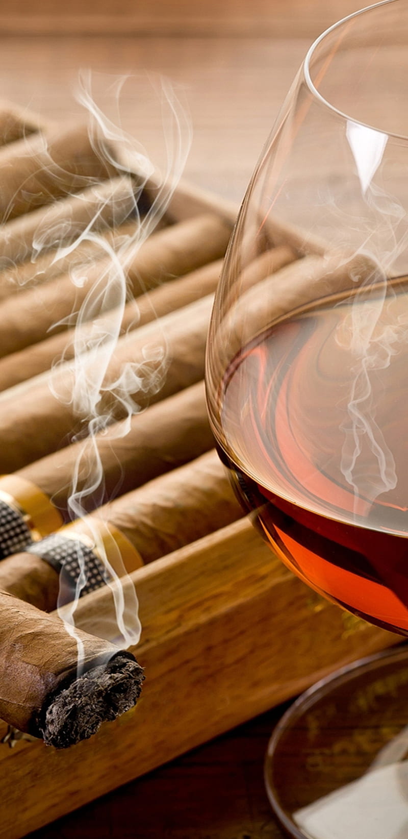 Wine and Cigar, wine, cigar, wineandcigar, smoke, HD phone wallpaper