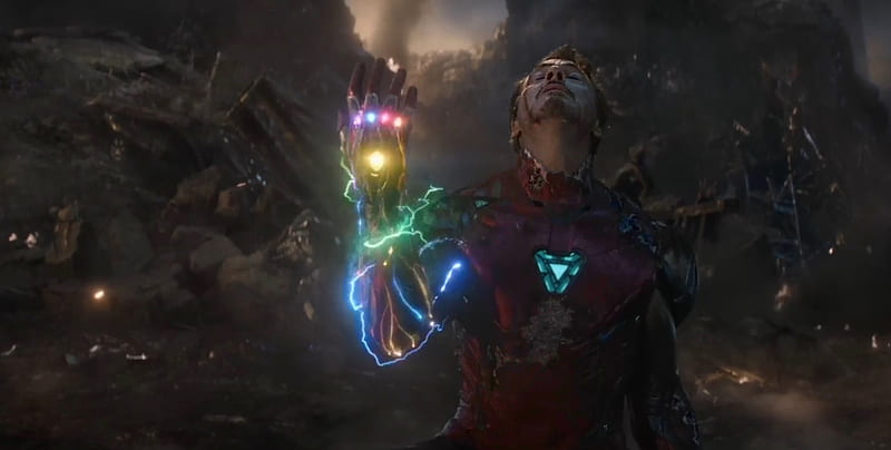 The last snap, Nano gauntlet, infinity war, Iron man, infinity saga, tony stark, marvel cinematic, Infinity stones, Marvel, HD wallpaper