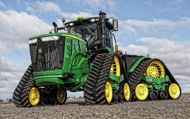 John Deere 9520RX, crawler tractor, agricultural machinery, harvesting concepts, tractors, John Deere, HD wallpaper
