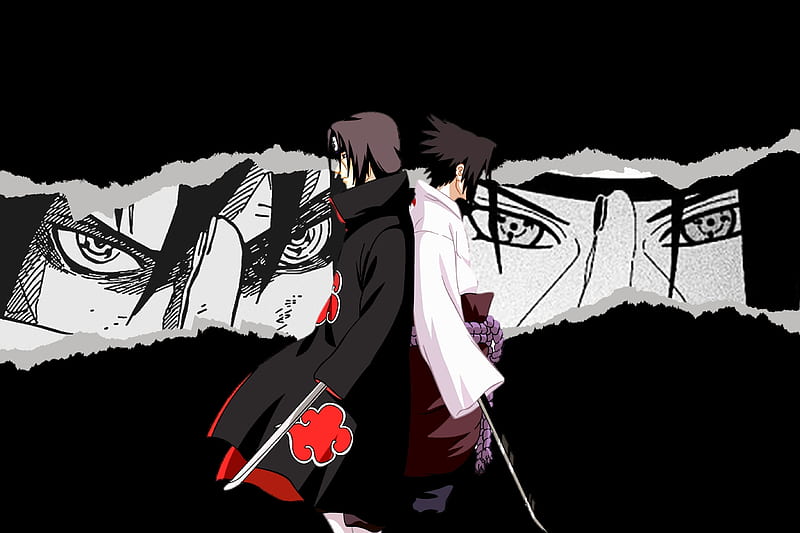 itachi uchiha vs sasuke uchiha wallpaper