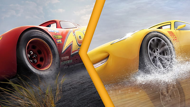 Lightning McQueen Vs Cruz Ramirez Cars 3 , cars-3, pixar, animated-movies, 2017-movies, HD wallpaper